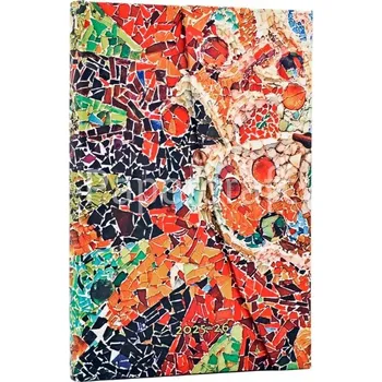 Diář Diář Paperblanks 18měsíční 2025-2026 Gaudi’s Sun mini horizontál - 107006047