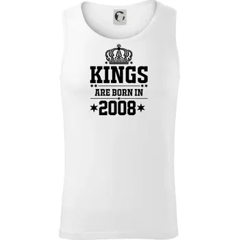 Kings are born in 2008 - Tílko pánské Core - M ( Bílá )
