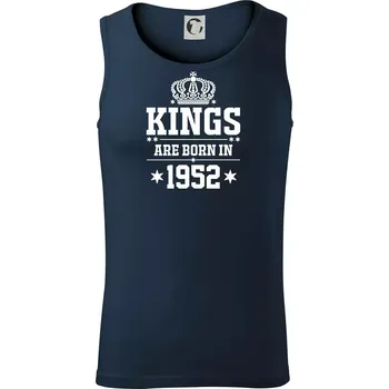 Pánské termoprádlo Kings are born in 1952 - Tílko pánské Core - L ( Námořní modrá (velmi tmavá - téměř černá) )