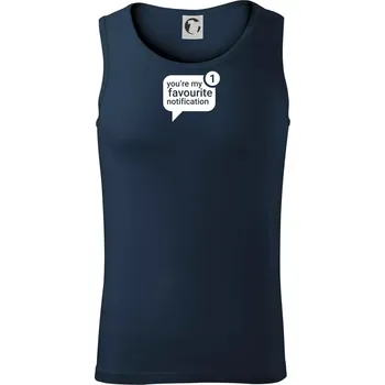 You're my favourite notification - Tílko pánské Core - L ( Námořní modrá (velmi tmavá - téměř černá) )