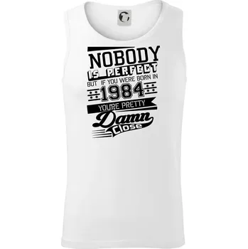 Nobody is perfect - 1984 - Tílko pánské Core - 2XL ( Bílá )