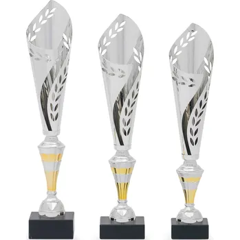 Pohár DESIGN, výška 43 cm, stříbrný/zlatý