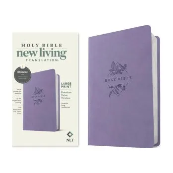 NLT Large Print Premium Value Thinline Bible, Filament-Enabled Edition (Leatherlike, Lavender Song) (TYNDALE)(Kniha)
