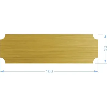 Štítek 100 x 30 verze 1 zlatý / černý text