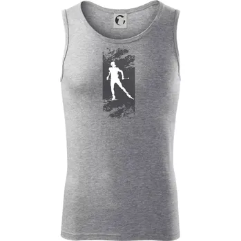 Běžkař splash - Tílko pánské Core - XL ( Tmavě šedý melír )