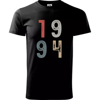 Pánské tričko Vintage číslice 1994 - Triko extra velké (5-8XL) - 6XL ( Černá )