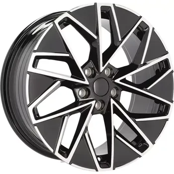 Disk Alu kola Racing Line YF0444, 18x8 5x112 ET44, černá + leštění vhodné pro Škoda Superb III, Škoda Superb IV