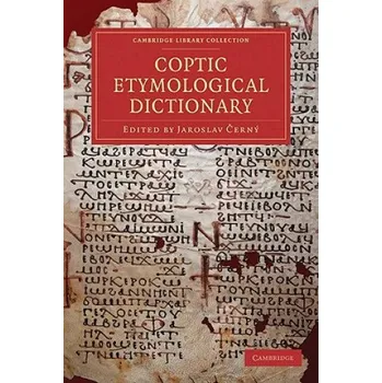 Coptic Etymological Dictionary (Jaroslav Černý)(Brožovaná)