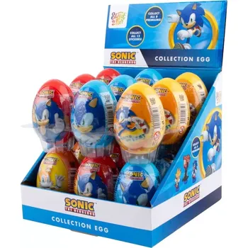 Cukrovinka Sonic Egg - vajíčko s překvapením 18 ks