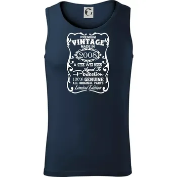 Vintage Etiketa - 2008 - Tílko pánské Core - 2XL ( Námořní modrá (téměř černá) )