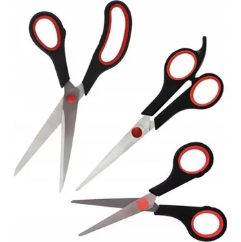 Set školních potřeb Sada kancelářských nůžek, 3ks