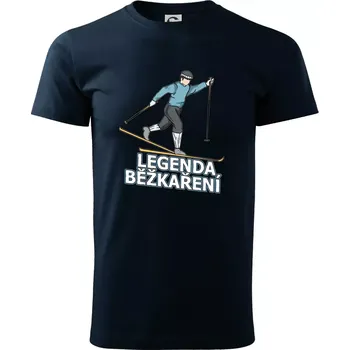 Legenda běžkaření - Triko extra velké (5-8XL) - 6XL ( Námořní modrá (velmi tmavá - téměř černá) )