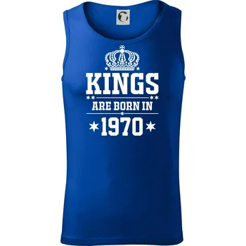 Kings are born in 1970 - Tílko pánské Core - 2XL ( Královská modrá )