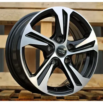 Alu kolo Alu kola Racing Line B1242, 15x6 4x100 ET45, černá + leštění