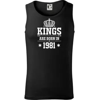 Pánské termoprádlo Kings are born in 1981 - Tílko pánské Core - M ( Černá )