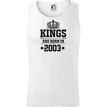 Kings are born in 2003 - Tílko pánské Core - S ( Bílá )