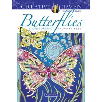Cizojazyčná kniha Creative Haven Butterflies Flights of Fancy Coloring Book (Marjorie Sarnat)(Brožovaná)
