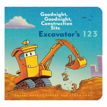 Cizojazyčná kniha Excavator's 123: Goodnight, Goodnight, Construction Site (Sherri Duskey Rinker)(Pevná)