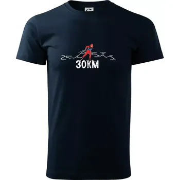 30km po Jizerkách - Triko extra velké (5-8XL) - 7XL ( Námořní modrá (velmi tmavá - téměř černá) )