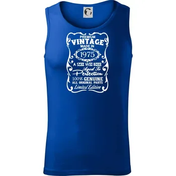 Pánské termoprádlo Vintage Etiketa - 1975 - Tílko pánské Core - XL ( Královská modrá )