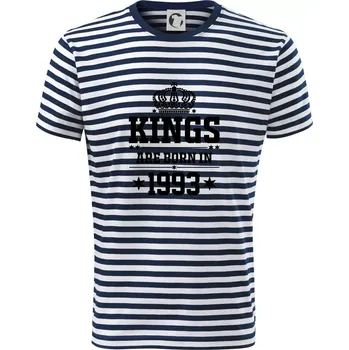 Pánské oblečení Kings are born in 1993 - Triko na vodu - M ( Prouhovaná )