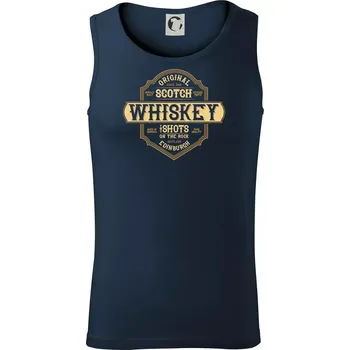 Original whiskey etiket - Tílko pánské Core - XL ( Námořní modrá (velmi tmavá - téměř černá) )