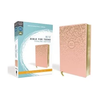 Niv, Bible for Teens, Thinline Edition, Leathersoft, Pink, Red Letter Edition, Comfort Print (ZONDERVAN)(Kniha)
