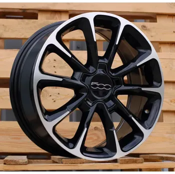 Alu kolo Alu kola Racing Line Y1281, 17x7 5x110 ET40, černá + leštění vhodné pro Fiat 500X