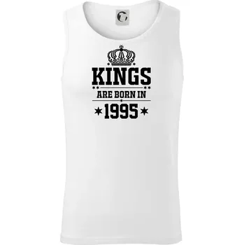 Kings are born in 1995 - Tílko pánské Core - 2XL ( Bílá )