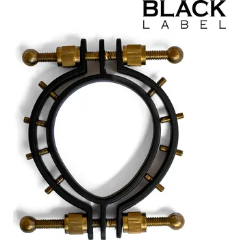 Klinik sex Black Label Pussy Clamp 2.0 with Spikes Black-Gold