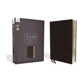 NASB, Thinline Bible, Bonded Leather, Black, Red Letter, 1995 Text, Comfort Print (Zondervan)(Pevná)