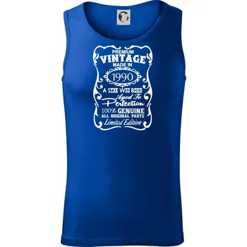 Vintage Etiketa - 1990 - Tílko pánské Core - 2XL ( Královská modrá )