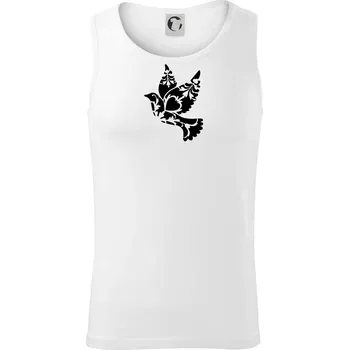 Ptáček vzorovaný - Tílko pánské Core - L ( Bílá )