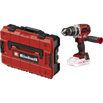 Einhell aku příklepový šroubovák, 18 V bez akumulátoru, bez nabíječky, bezkartáčové, kufřík, 4514205 plus 4540011