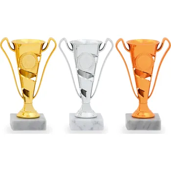 Pohár EKONOM, výška 16 cm, zlatý