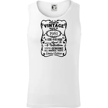 Vintage Etiketa - 1981 - Tílko pánské Core - 2XL ( Bílá )