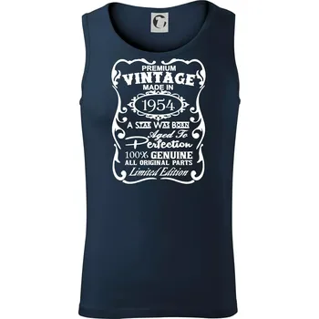 Vintage Etiketa - 1954 - Tílko pánské Core - 2XL ( Námořní modrá (velmi tmavá - téměř černá) )