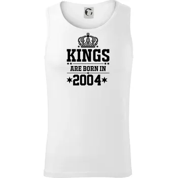Kings are born in 2004 - Tílko pánské Core - 2XL ( Bílá )
