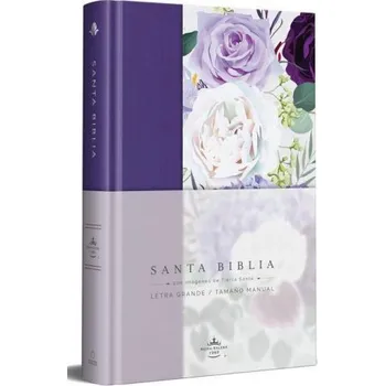 Populárně naučná literatura pro dospělé Biblia Rvr1960 Letra Grande Tapa Dura Y Tela Moradacon Flores Tama?o Manual / Sp Anish Bible Rvr 1960 Handy Size Large Print Hardcover Cloth with Purp (REINA VALERA REVISADA 1960)(Pevná)