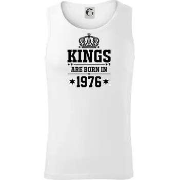 Kings are born in 1976 - Tílko pánské Core - S ( Bílá )