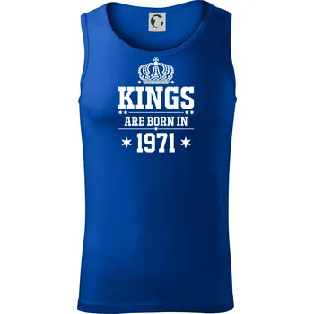 Kings are born in 1971 - Tílko pánské Core - XL ( Královská modrá )