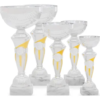 Pohár TROFIX, výška 22 cm, stříbrný/zlatý