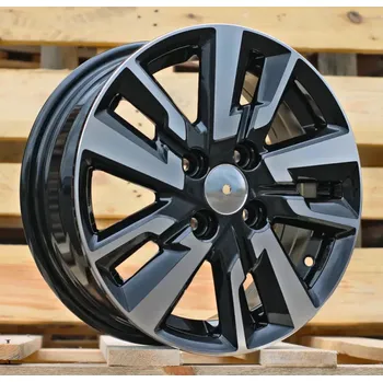 Alu kolo Alu kola Racing Line B1809, 14x5.5 4x100 ET45, černá + leštění vhodné pro Honda Jazz (do 2020), Kia Picanto III (od 2017)