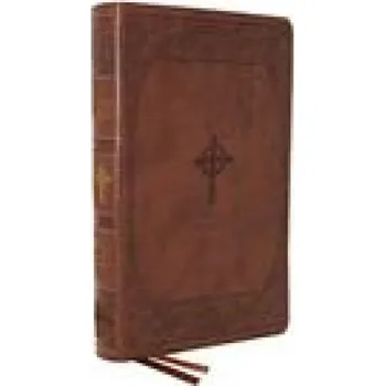 NABRE, New American Bible, Revised Edition, Catholic Bible, Large Print Edition, Leathersoft, Brown, Thumb Indexed, Comfort Print (Catholic Bible Press)(Pevná)