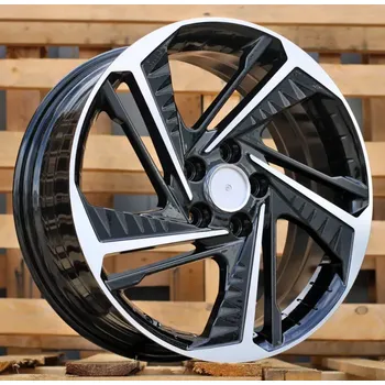 Alu kolo Alu kola Racing Line A5895, 17x7 5x114.3 ET43.5, černá + leštění vhodné pro Hyundai Tucson IV (od 2021)