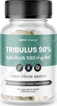MOVit TRIBULUS 90% Kotvičník 500mg 4v1 cps.90