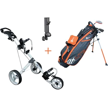 Golfový set MKids Golf Lite dětský golfový set 49" - 125cm + golfový vozík + držák deštníku