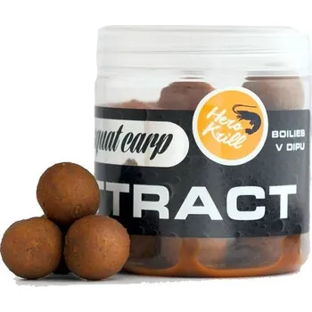 Návnadová surovina SQUAT CARP - Boilies v dipu Hi-Attract Hero Krill 220 g 20 mm