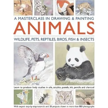 Cizojazyčná kniha Masterclass in Drawing & Painting Animals (Jean Paul van Boxtel)(Pevná)