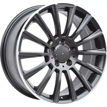 Alu kolo Alu kola Racing Line B1048, 19x9.5 5x112 ET36, černá + leštěný límec (zátěžová)